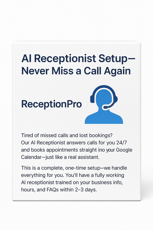 ReceptionPro AI receptionist